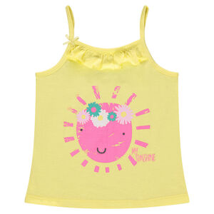 Ζέρσεϊ τιραντάκι με βολάν και φαντεζί στάμπα  