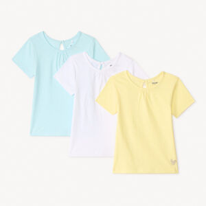 Σετ 3 κοντομάνικων μπλουζών για κορίτσια μωρού. 