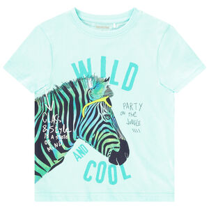 T-shirt manches courtes print zèbre pour garçon Main T-shirt manches courtes print zèbre pour garçon