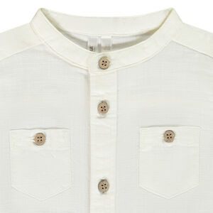 Σετ 2 κομμάτια Σαλοπέτα + Πουκάμισο Γιακάς mao για bebe αγόρι 