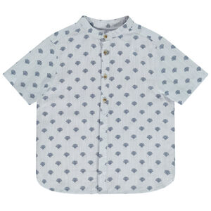 Πουκάμισο κοντομάνικο με σχέδιο φοίνικες για bebe αγόρι 