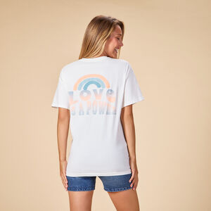 Κοντομάνικο μπλουζάκι με φαντεζί σχέδιο για γυναίκες 