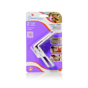 Ασφαλεια Γωνιακη Ντουλαπιων & Συρταριων 2Τεμ White DREAM BABY 