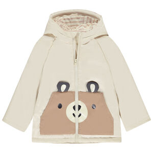 Πάρκα αδιάβροχη με παιχνιδιάρικες τσέπες αρκουδάκι για μωρό αγόρι 