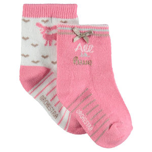 Lot de 2 paires de chaussettes assorties 