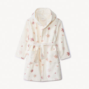 Peignoir de bain en éponge imprimé fleurs pour fille 