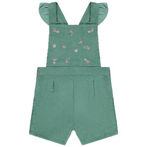 Σαλοπέτα κοντή κοτλέ με κεντήματα για bebe κορίτσι 