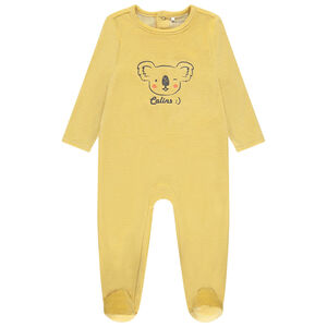 Dors-bien en velours fantaisie pour bébé garçon 