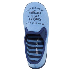 Μαλακά παντοφλάκια από ζέρσεϊ με τυπωμένη φράση, από 28 έως 35 