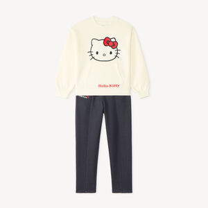 Σύνολο jogging κοριτσιού με κεντημένη Hello Kitty 