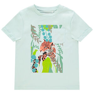 T-shirt κοντομάνικο σχέδιο τίγρη με τσέπη Main T-shirt κοντομάνικο σχέδιο τίγρη με τσέπη