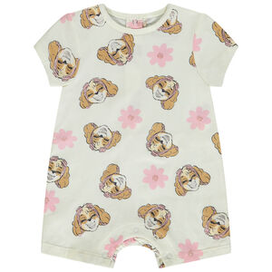 Κοντή ολόσωμη φόρμα με κοντά μανίκια και print Skye Πατ Πατού για bebe κορίτσι 