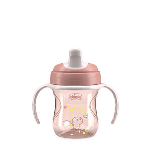 Chicco Κύπελλο Εκπαιδευτικό Natural Ροζ Για 6+ Μηνών 