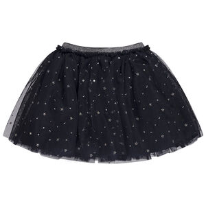 Φούστα με τούλι και σχέδιο ασημί για μωρό κορίτσι 