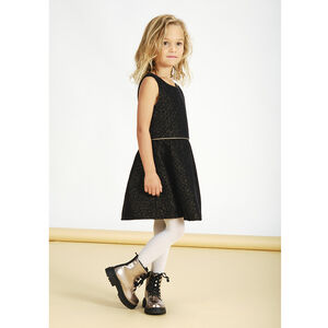Robe de fêtes sans manches à paillettes pour fille Main Robe de fêtes sans manches à paillettes pour fille