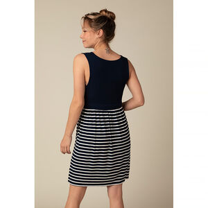 Φόρεμα εγκυμοσύνης με κρουαζέ ντεκολτέ 