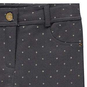 Παντελόνι skinny από molleton για κορίτσι 