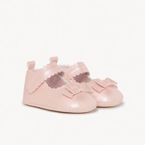 Μωρά με ιριδίζον εφέ και φιόγκο για κορίτσι 