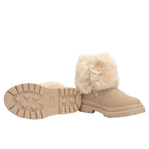 Μποτάκια με φερμουάρ και επένδυση για κορίτσι 