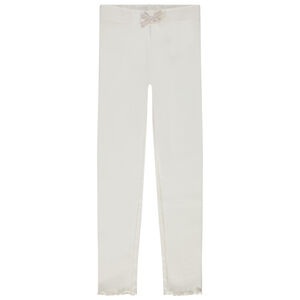 Κολάν με ριπ ύφανση και φαντεζί φιόγκο για κορίτσι 