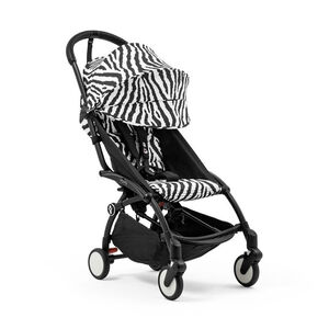 Poussette Stokke® YOYO³ à partir de 6 mois - cadre noir/zèbre  Main Poussette Stokke® YOYO³ à partir de 6 mois - cadre noir/zèbre