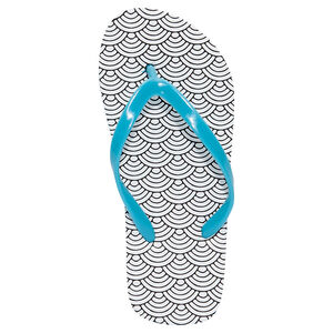 Σαγιονάρες τιρκουάζ με διακοσμητικό σχέδιο 