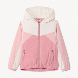 Αντιανεμικό με επένδυση και σχέδιο color block για κορίτσι 