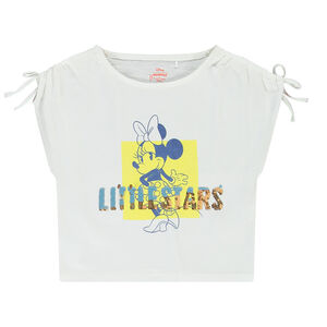T-shirt forme boîte print Minnie Disney et sequins magiques pour fille Main T-shirt forme boîte print Minnie Disney et sequins magiques pour fille
