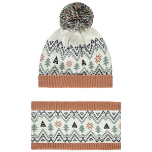 Σετ σκουφάκι + σνουντ από πλεκτό jacquard με σχέδιο έλατα για μωρό αγόρι  Main Σετ σκουφάκι + σνουντ από πλεκτό jacquard με σχέδιο έλατα για μωρό αγόρι