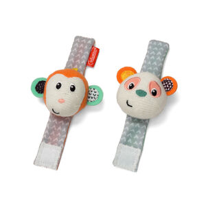 Κουδουνιστρα Καρπου Wrist Rattles - Monkey/Panda INFANTINO 