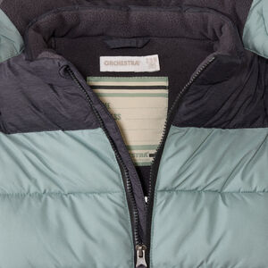 Μπουφάν με επένδυση και σχέδιο effet color block για bebe αγόρι 