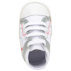 Μαλακά αθλητιά μποτάκια με γκρι και κόκκινες νότες 