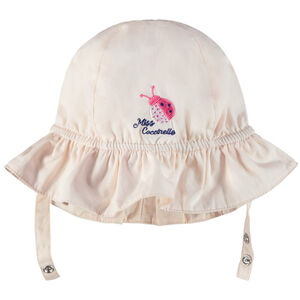 Σαλοπέτα από popeline με κέντημα πασχαλίτσας για κορίτσι 