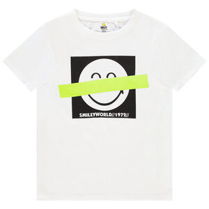 T-shirt κοντομάνικο με οργανικό βαμβάκι σχέδιο SmileyWorld για αγόρι Main T-shirt κοντομάνικο με οργανικό βαμβάκι σχέδιο SmileyWorld για αγόρι