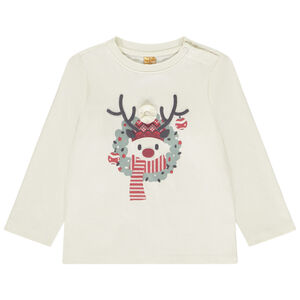 Μακρυμάνικο μπλουζάκι με τύπωμα Ρούντολφ για μωρό αγόρι 