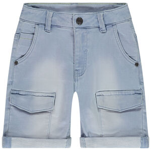 Βερμούδα effet jean délavé με τσέπες για αγόρι 