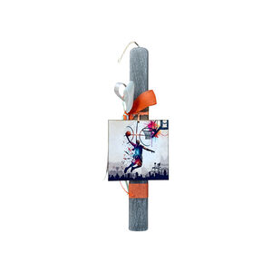 Χειροποίητη Πασχαλινή Λαμπάδα Μπάσκετ 