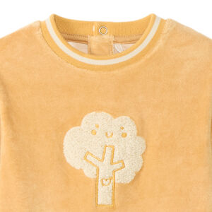 Φορμάκι βελουτέ με patch δέντρο bouclettes 3D για μωρό 