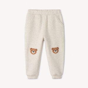 Jogging molleton à patchs ourson pour bébé 