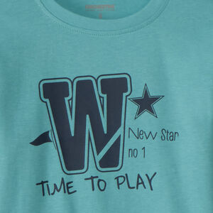 Μπλούζα με μακριά μανίκια και διακοσμητικό print για αγόρι από jersey 