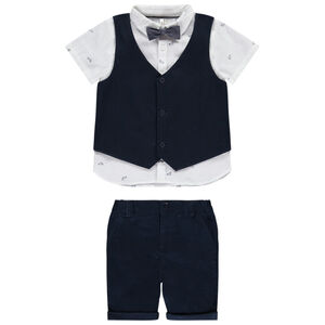 Σετ 3 τμχ. με φιόγκο για μωρό αγόρι 