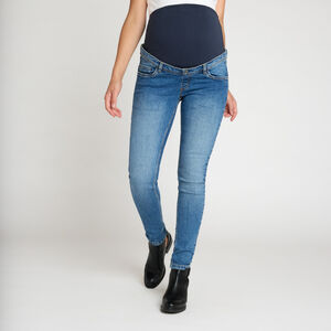 Τζιν σλιμ εγκυμοσύνης με ψηλή ζώνη 