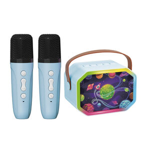 Καραόκε διάστημα με 2 μικρόφωνα 