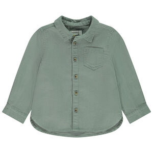 Πουκάμισο μακρυμάνικο με σχέδιο κηρήθρας για μωρό αγόρι 