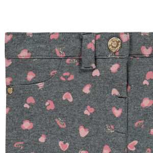 Παντελόνι φαντασίας από πλεκτό με λεπτομέρειες από παγιέτες για μωρό κορίτσι 