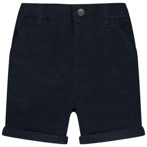 Βερμούδα από μονόχρωμο πικέ για bebe αγόρι 