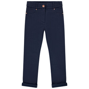 Pantalon en molleton gratté uni pour fille Main Pantalon en molleton gratté uni pour fille