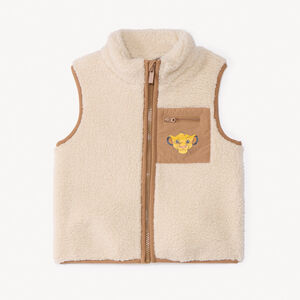 Gilet sans manches en sherpa Simba Disney pour bébé garçon 