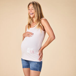 Αμάνικο μπλουζάκι εγκυμοσύνης με σχέδιο για γυναίκες 