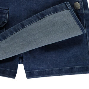 Σαλοπέτα κοντή jean effet φόρεμα για κορίτσι 